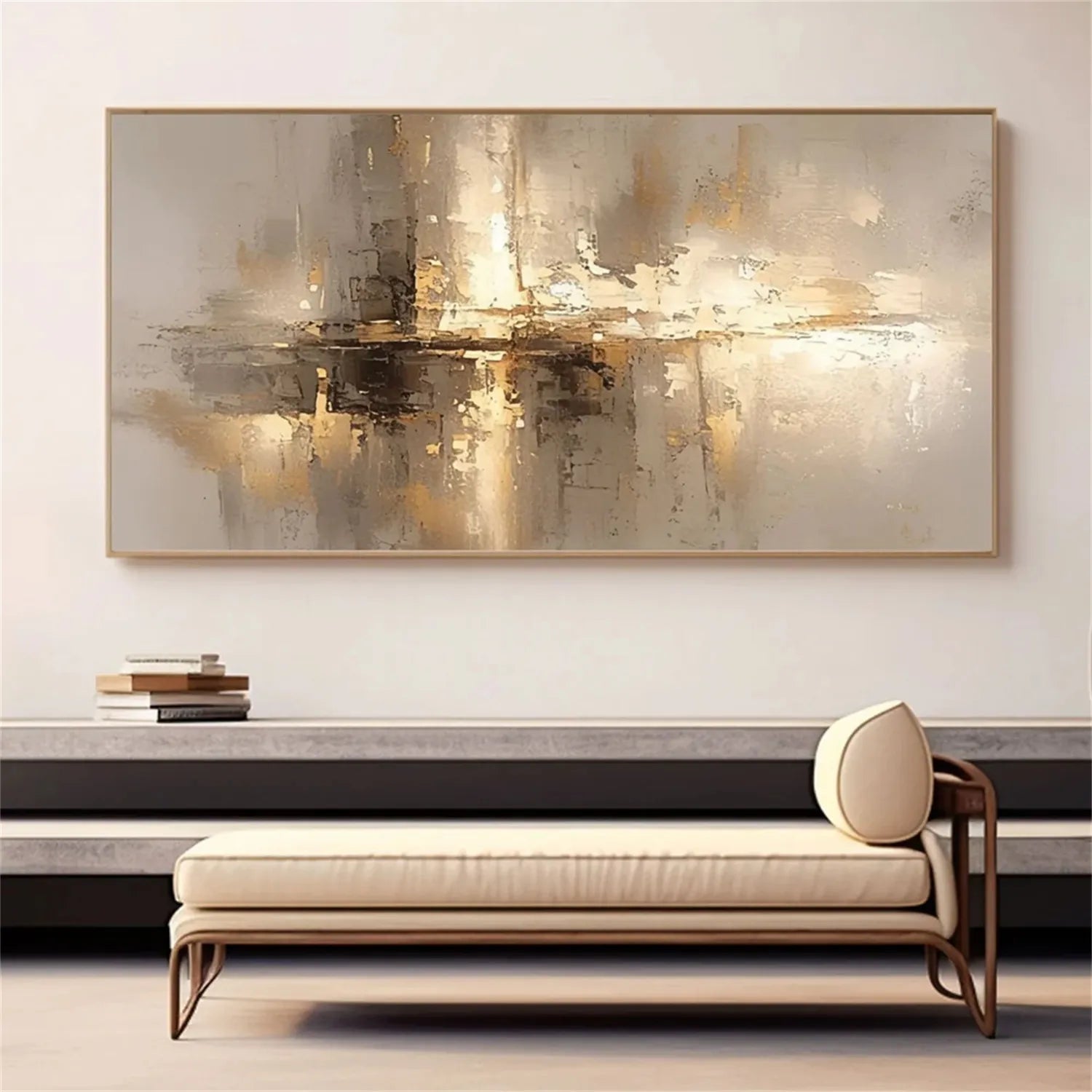 Abstract Painting #AB 258 - Modern Wall Art for Home & Office Decor | Unique Handmade Canvas Artwork for Living Room, Bedroom & Workspace