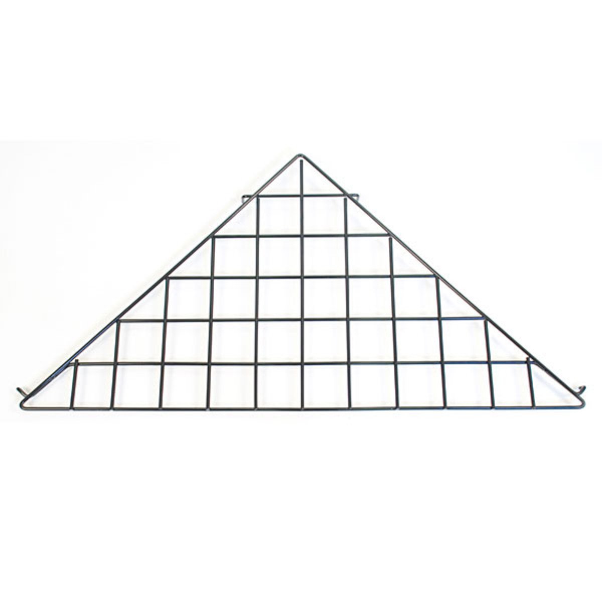 Black Gridwall Corner Shelf - Space-Saving Display Organizer for Retail Stores & Boutiques - Perfect for Showcasing Jewelry, Accessories & Small Merchandise