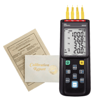 NIST Traceable Certificate of Calibration - High Accuracy Remote Temperature Sensor (Requires New Thermometer Purchase) | Perfect for Laboratory, Industrial & Food Safety Monitoring