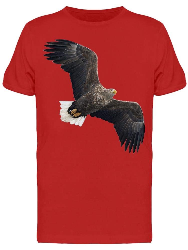 Men's White-Tailed Eagle in Flight Graphic T-Shirt - Comfortable Casual Wear for Outdoor Adventures & Wildlife Enthusiasts