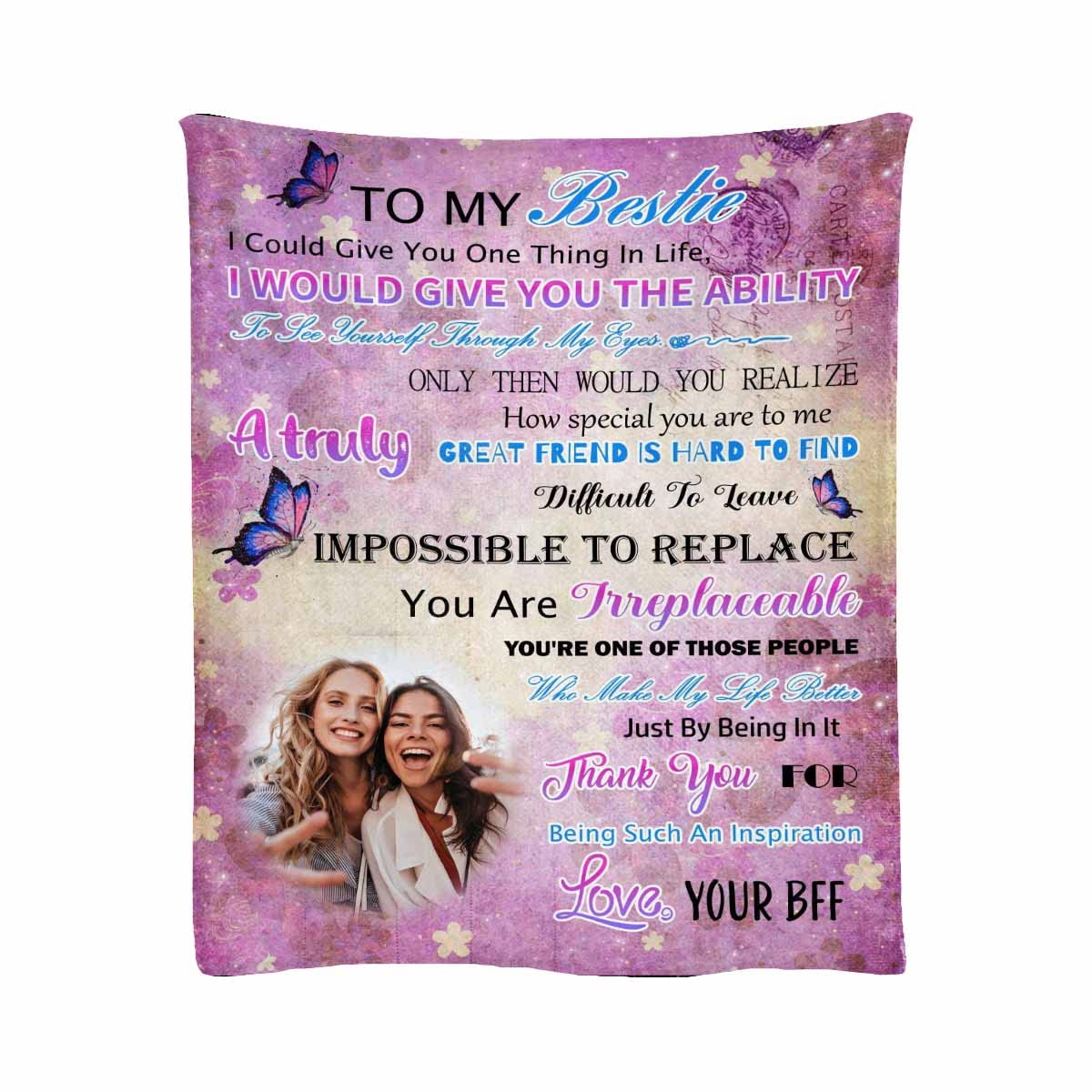 Best Friends Forever Plush Fleece Blanket 70