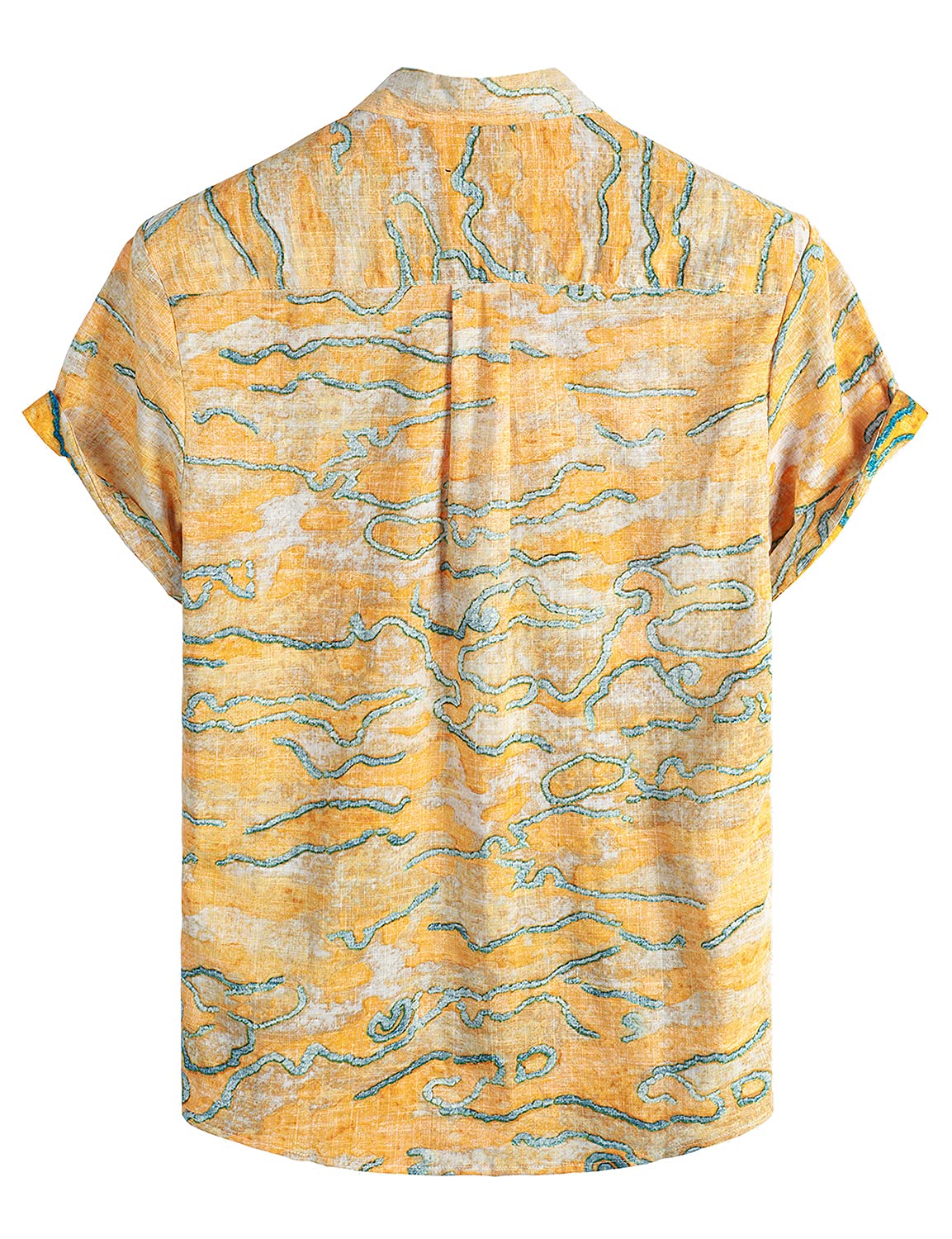 VATPAVE Men's Hawaiian Shirts - Casual Short Sleeve Button Down Floral Shirt with Front Pocket, Tropical Beach Shirt for Summer Vacation, Luau Party & Outdoor Activities