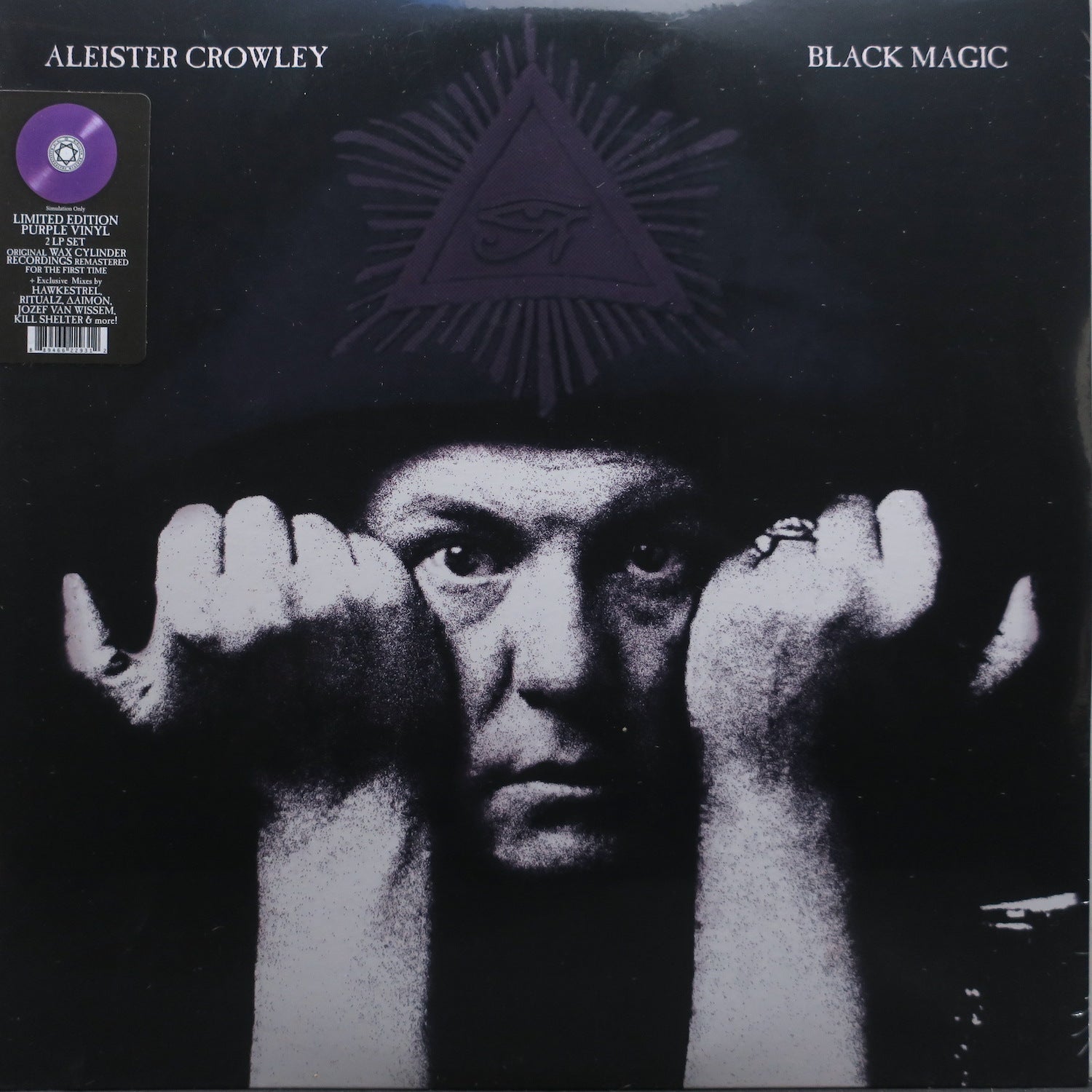 ALEISTER CROWLEY 'Black Magic' Limited Edition Purple Vinyl 2LP Record - Perfect for Occult Music Collectors & Vinyl Enthusiasts