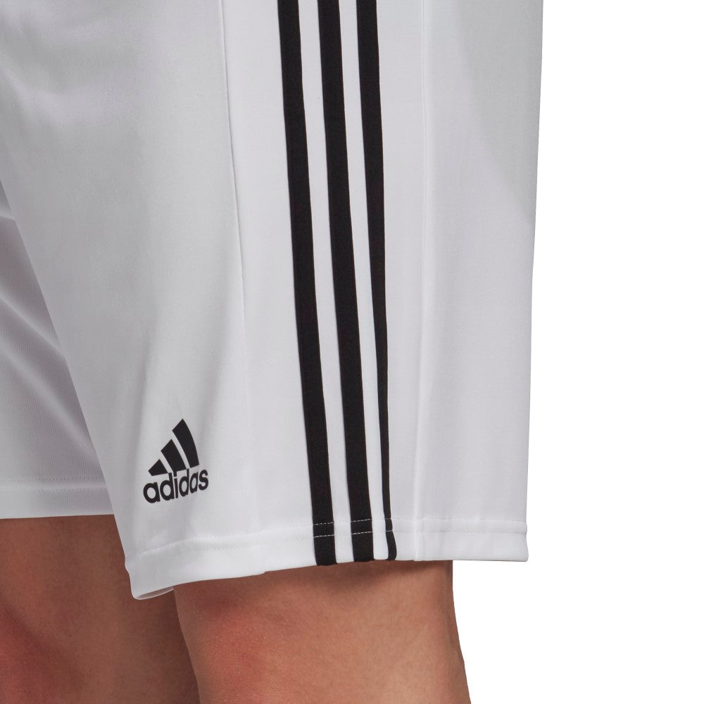 Adidas Youth Squadra 21 Athletic Shorts for Boys - White Sports Shorts for Running, Basketball & Gym Workouts