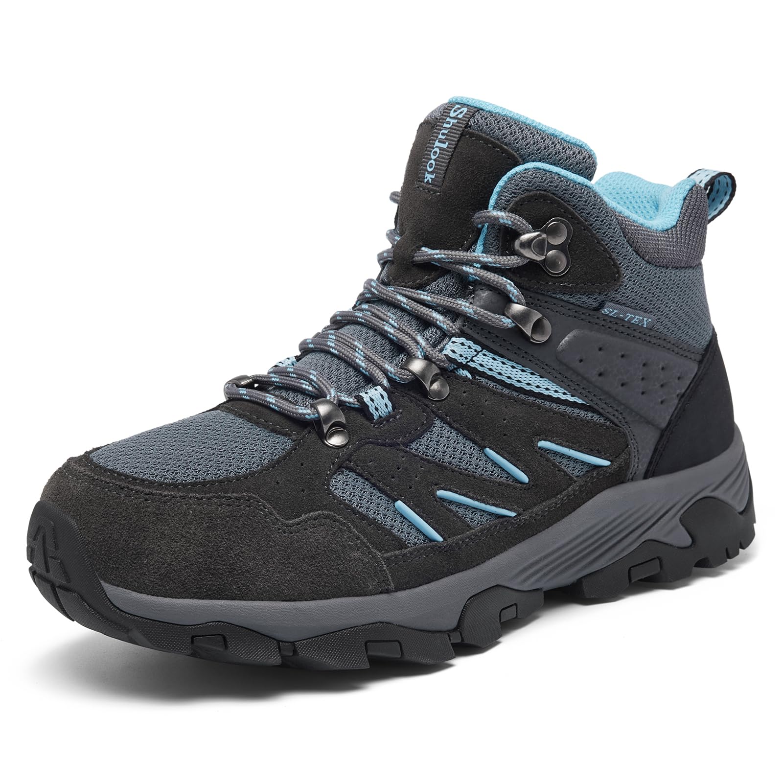 SHULOOK Women's Waterproof Hiking Boots - Lightweight Non-Slip Outdoor Trekking Shoes for Camping, Trail Walking & Mountain Climbing | All-Weather Comfort for Adventurous Women