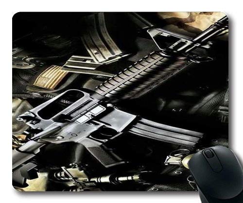 Ergonomic Mouse Pad with Non-Slip Base & Stitched Edges - Perfect for Gaming, Office Work & Pistol Scope Use - Large Desk Mat for Computers, Laptops & Shooting Accessories
