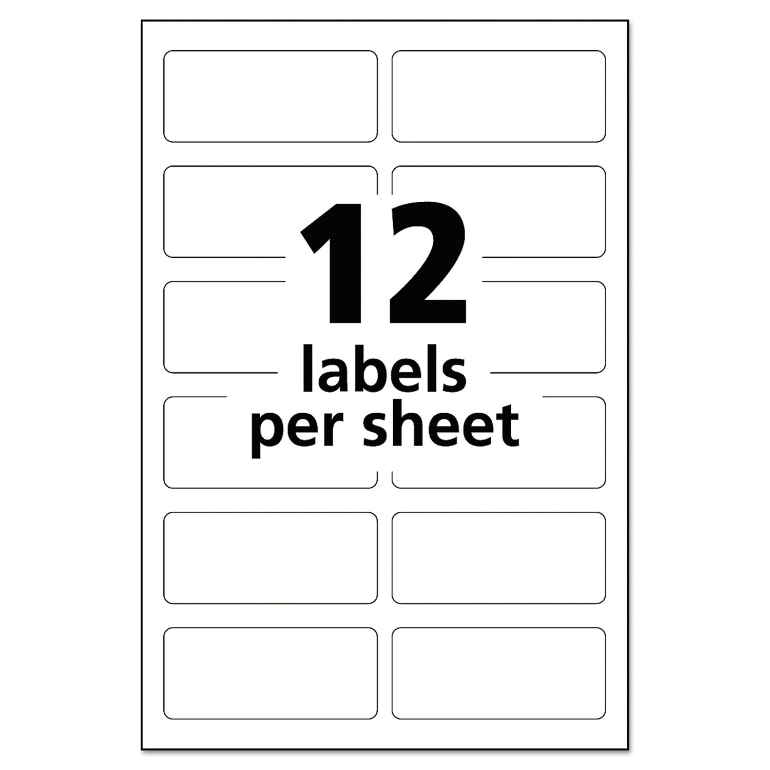 Avery® Durable Permanent Multi Surface ID Labels - 0.75