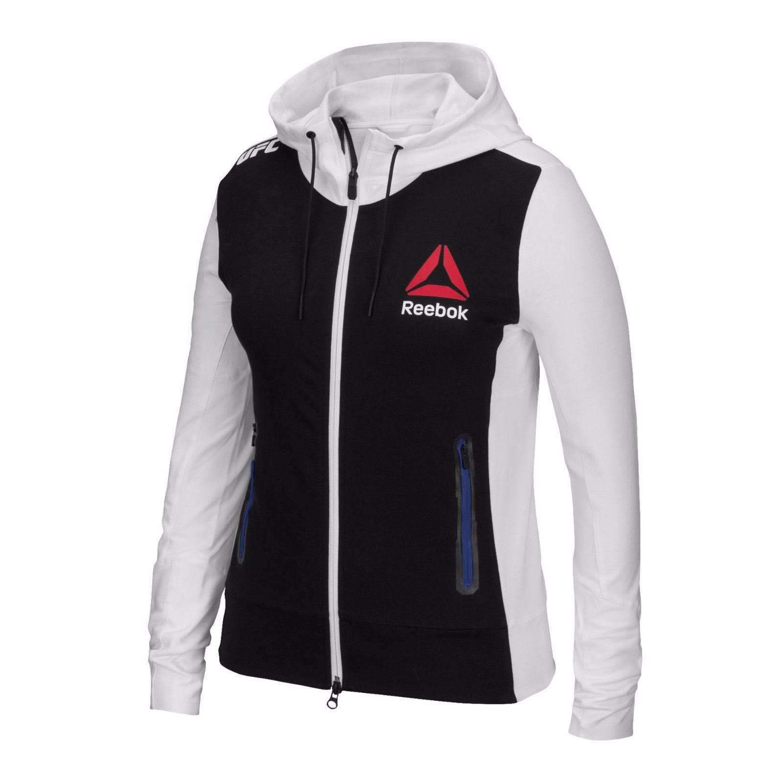 Reebok Women's X UFC Fight Walkout Hoodie - Chalk Core Royal, Size S - US - Perfect for Training, Gym & Casual Wear
