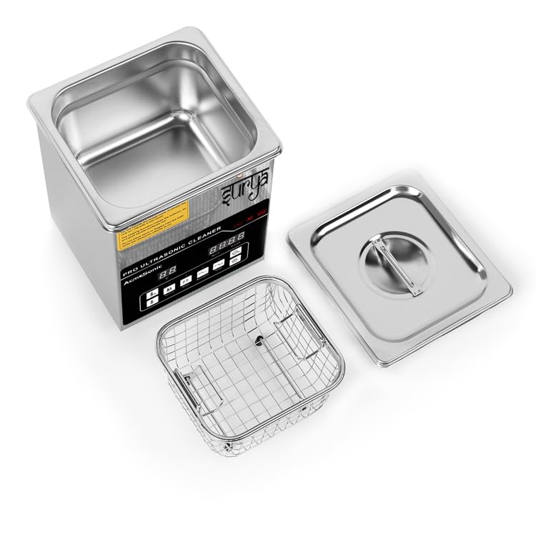 2.0L Ultrasonic Cleaner with Heater & Timer - Professional Dental, Jewelry, Optical & Lab Equipment - Auto Shutoff for Clinics, Shops & Biology Labs - Perfect for Sterilizing Tools, Cleaning Eyeglasses & Jewelry