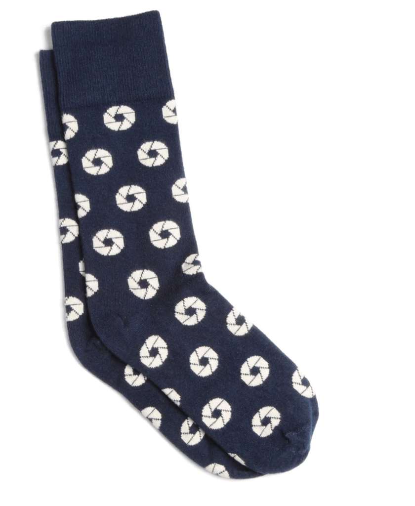 Photogenic Supply Co. Aperture Night Sky Socks - Comfortable Astronomy Themed Socks for Stargazing & Space Enthusiasts - Perfect Gift for Astronomers & Photographers