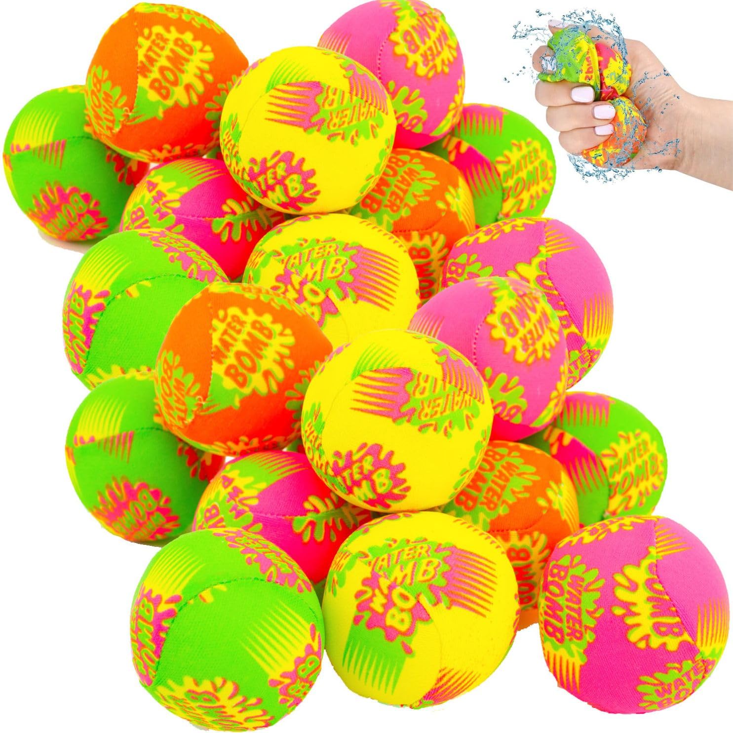 **Liberty Imports 24-Pack Splash Water Balls with Mesh Bag – 2