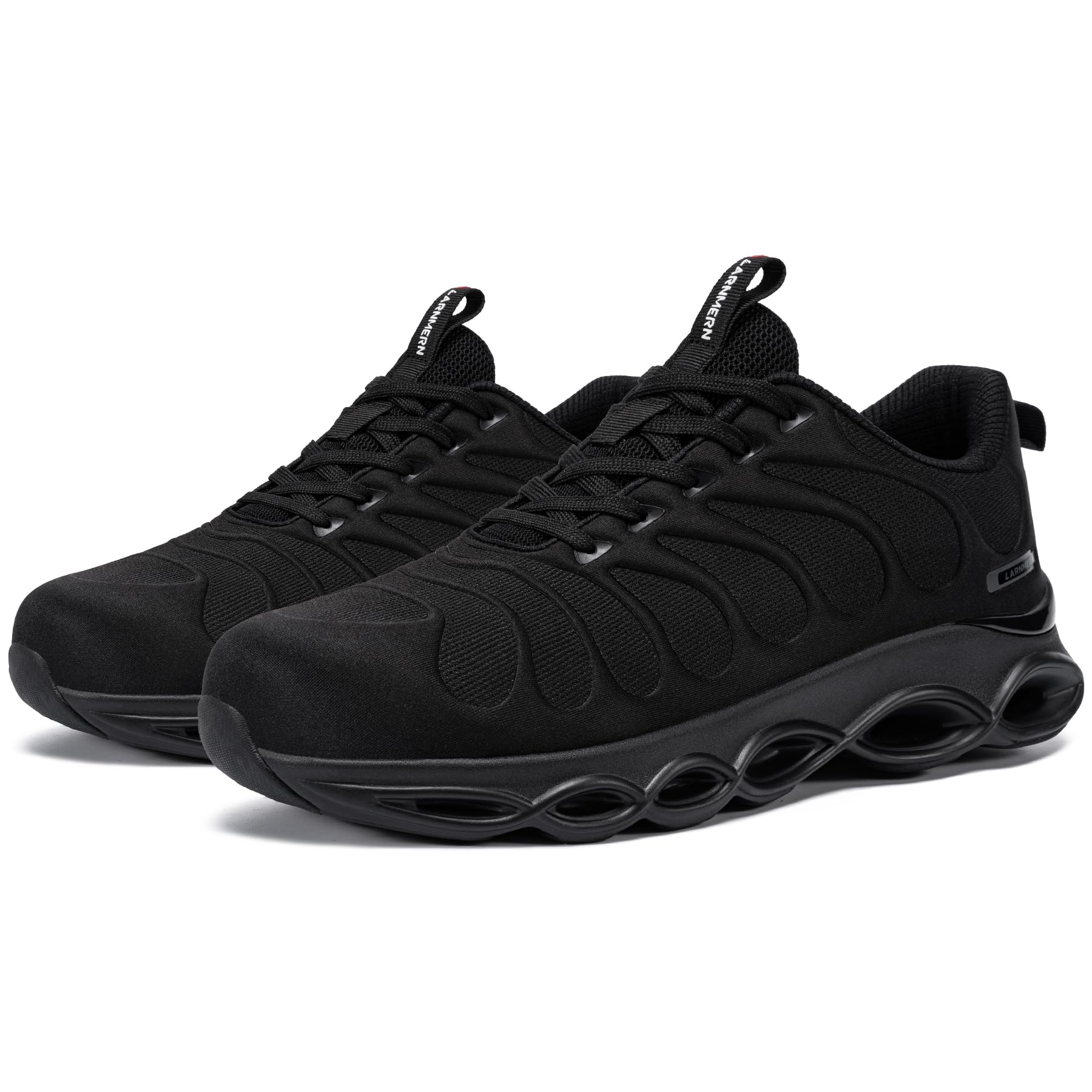**LARNMERN Steel Toe Shoes for Men & Women - Lightweight Safety Sneakers with Wide Fit, Comfortable Work Shoes for Construction, Warehouse & Outdoor Activities**