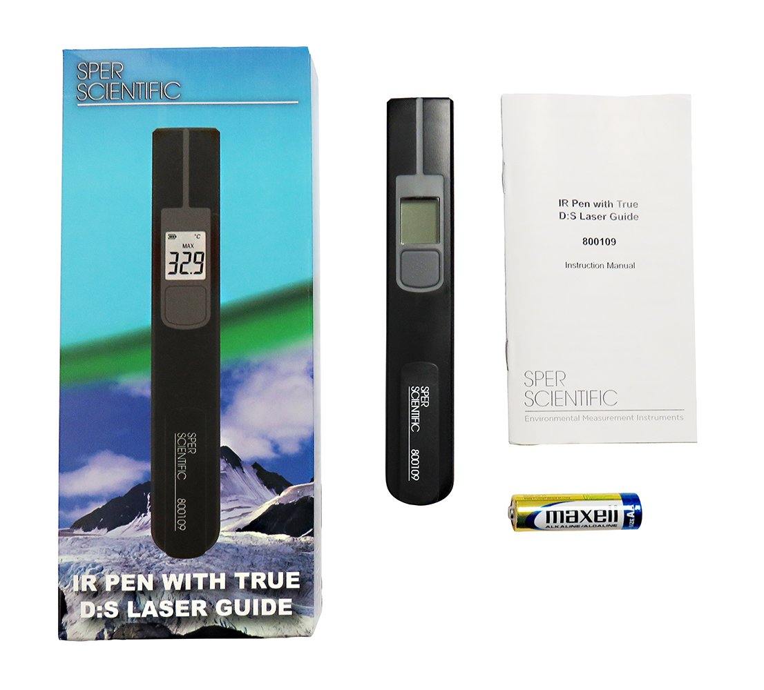 Non-Contact Infrared Thermometer Pen with Laser Pointer - Accurate Digital Temperature Gun for Cooking, HVAC, Industrial & Home Use