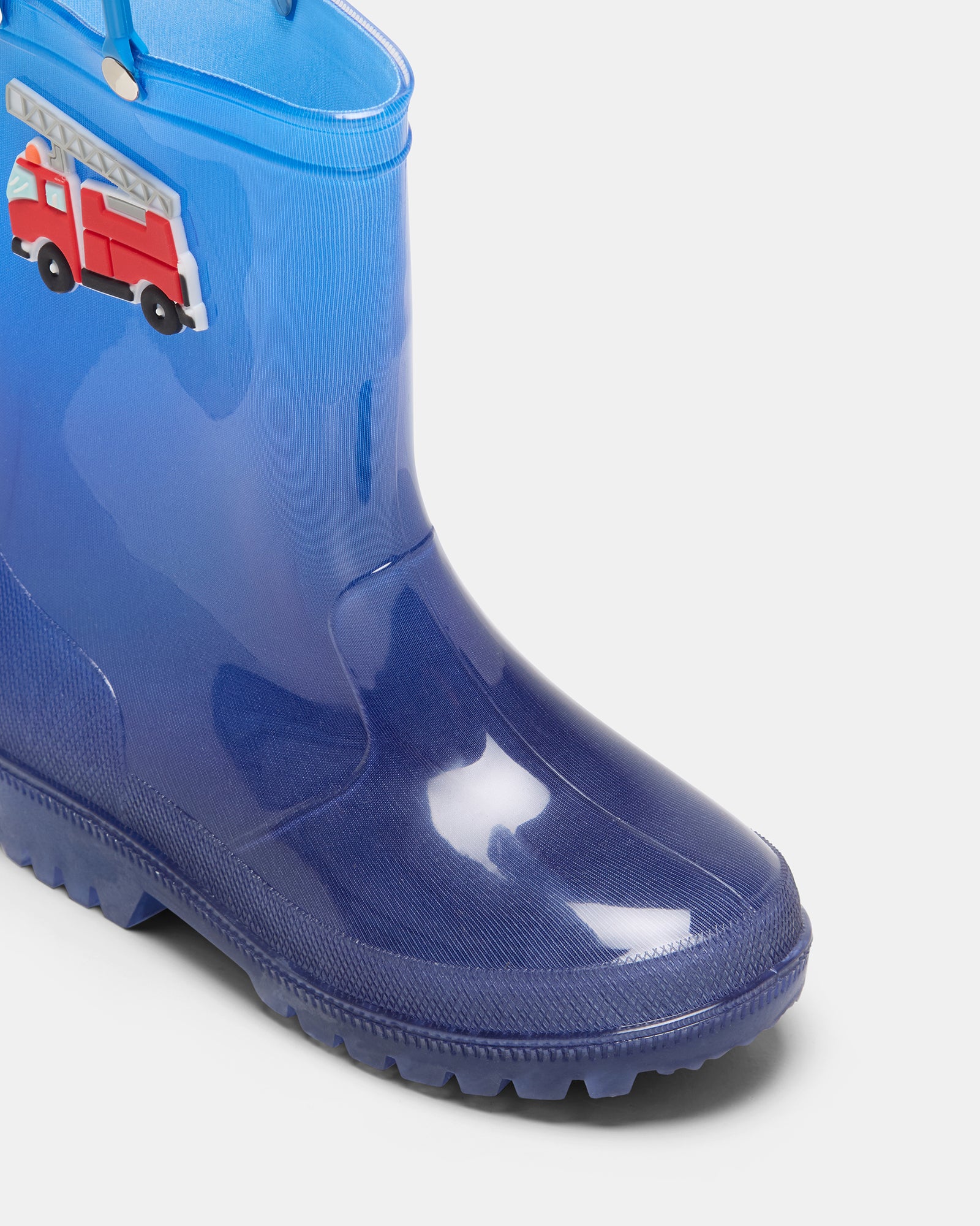 Charlie Blaze Waterproof Rain Boots for Women - Blue/Red - Comfortable & Durable Garden, Hiking & Outdoor Work Boots for Wet Weather