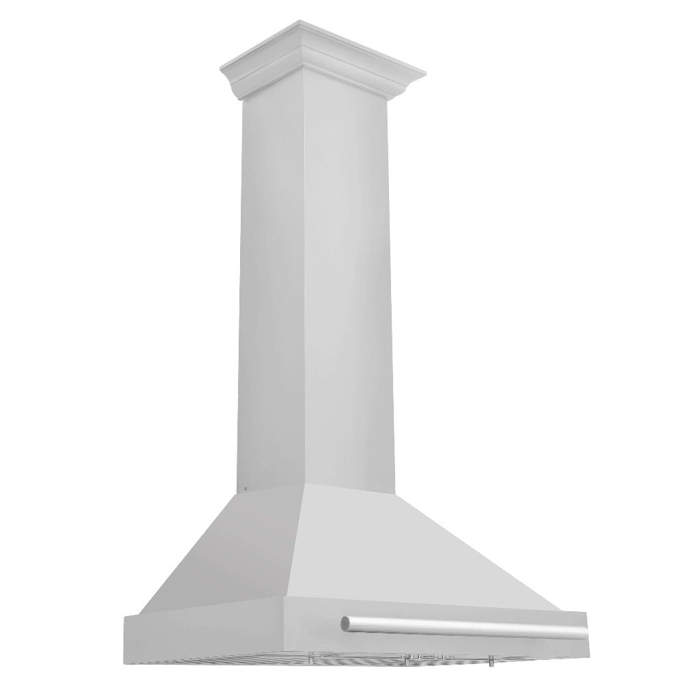 ZLINE 30 Inch Convertible Stainless Steel Range Hood - Professional Kitchen Vent with Stainless Steel Handle & Multiple Color Options (KB4STX 30) - Perfect for Modern Home Kitchens & Restaurant Style Cooking
