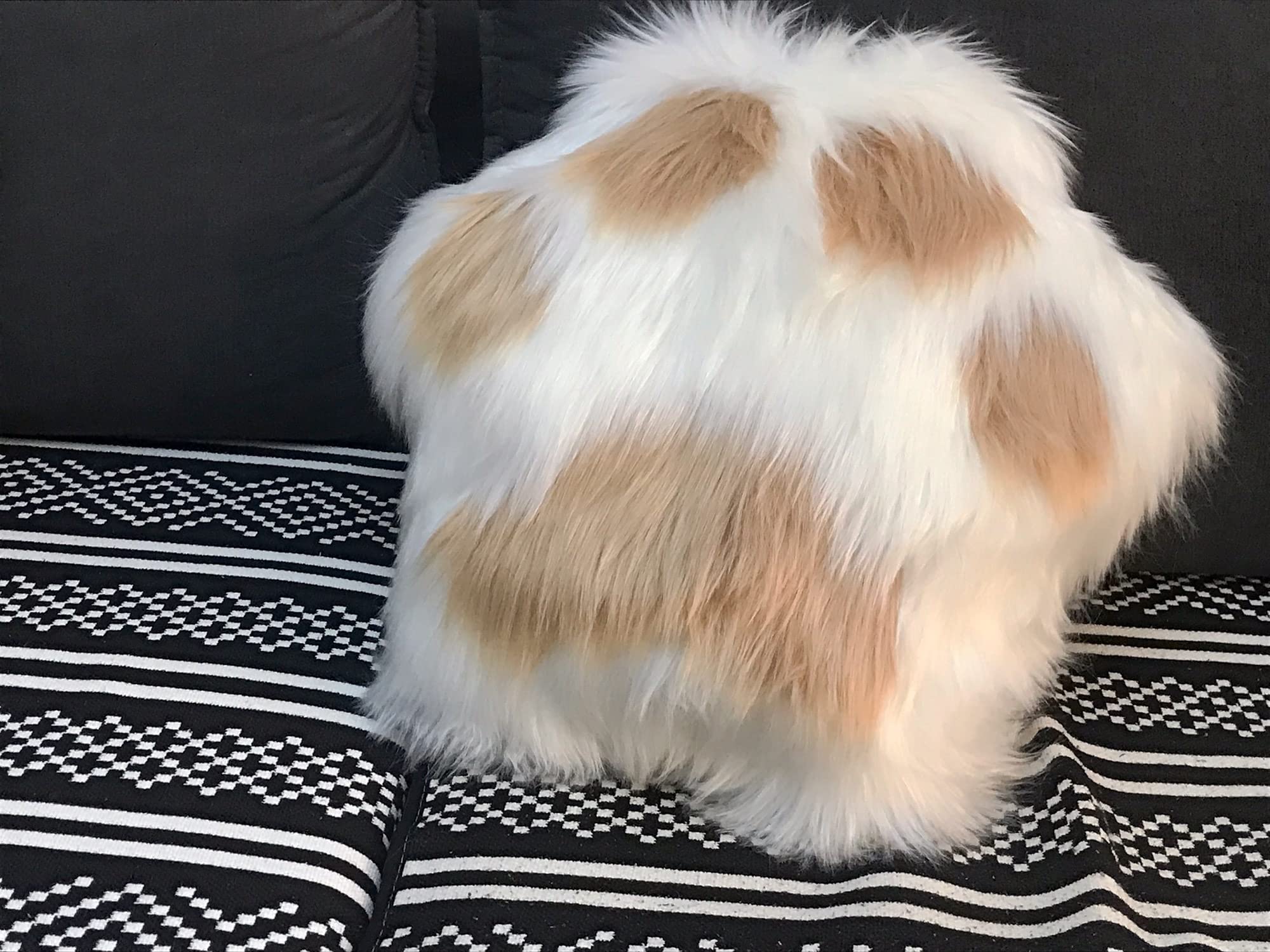 Fluffy Throw Pillows - Soft Fuzzy Decorative Cushions in Paw Shape for Living Room, Bedroom, Office & Car Decor - Perfect for Sofas, Chairs and Cozy Home Styling