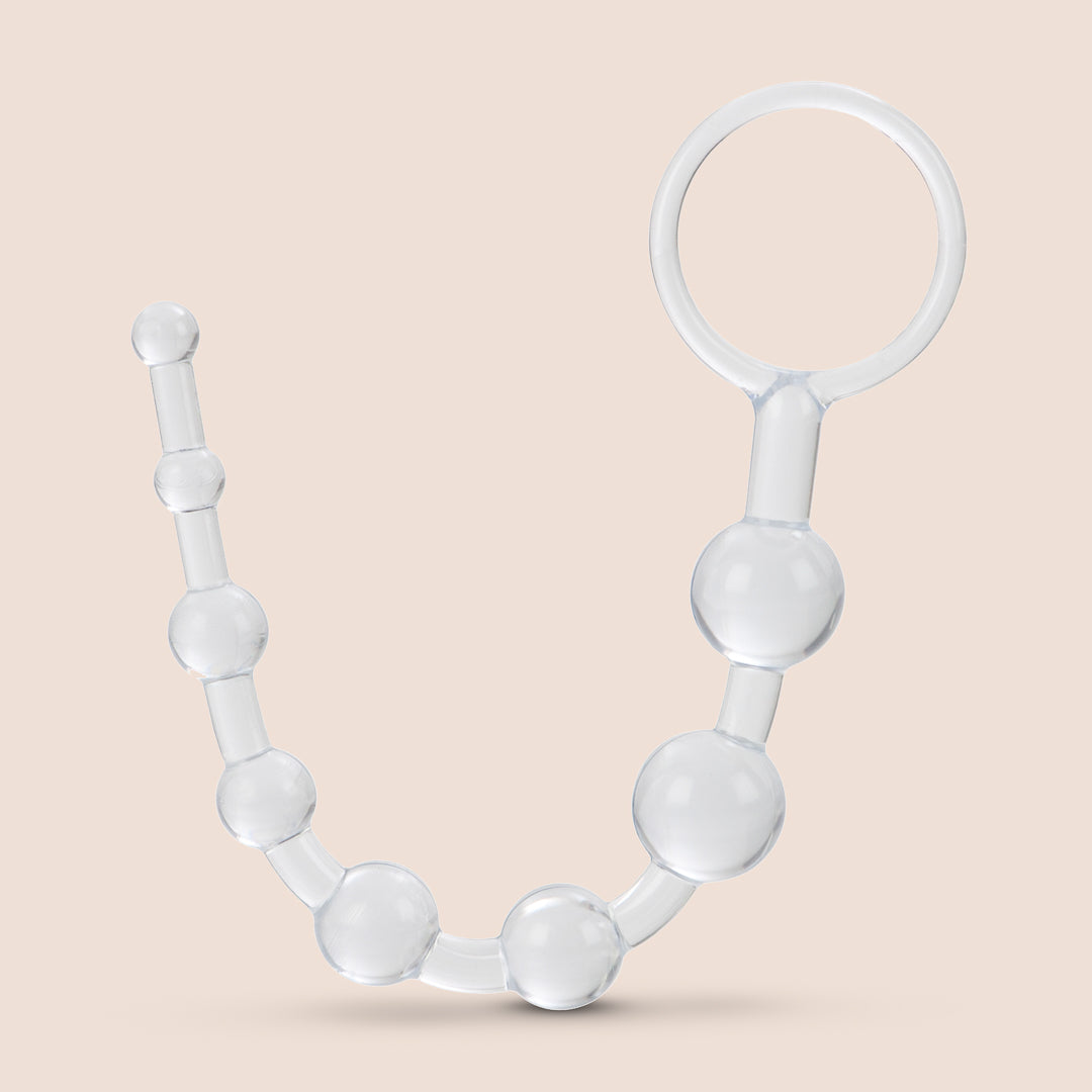 Shane's World® Anal 101™ Beginner Anal Beads with Retrieval Ring | Silicone Training Kit for Anal Play | Perfect for Couples & Solo Exploration