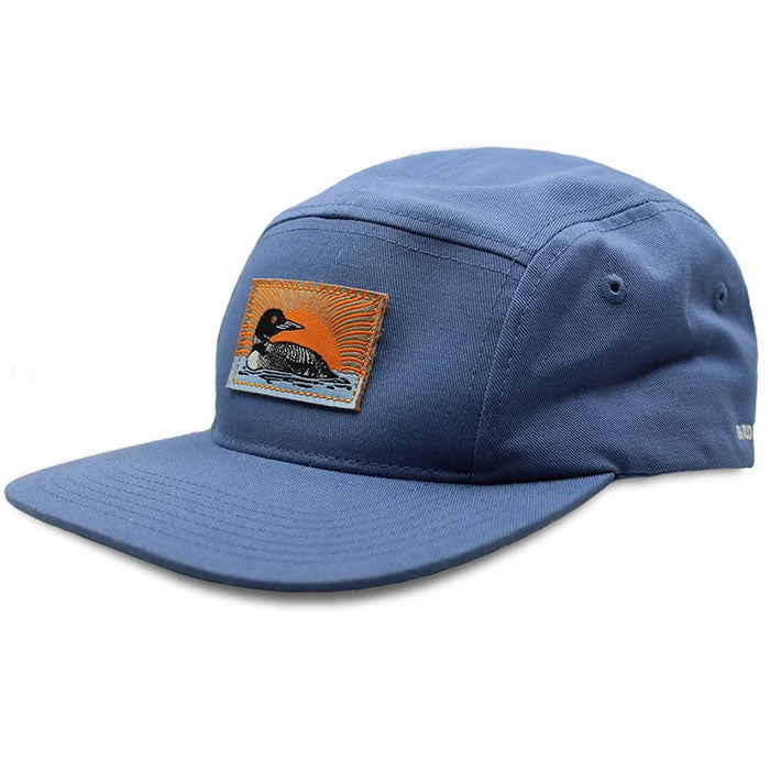 Bird Collective Common Loon Camp Hat - Adjustable Cotton Canvas Outdoor Hat for Hiking, Fishing, and Camping Adventures