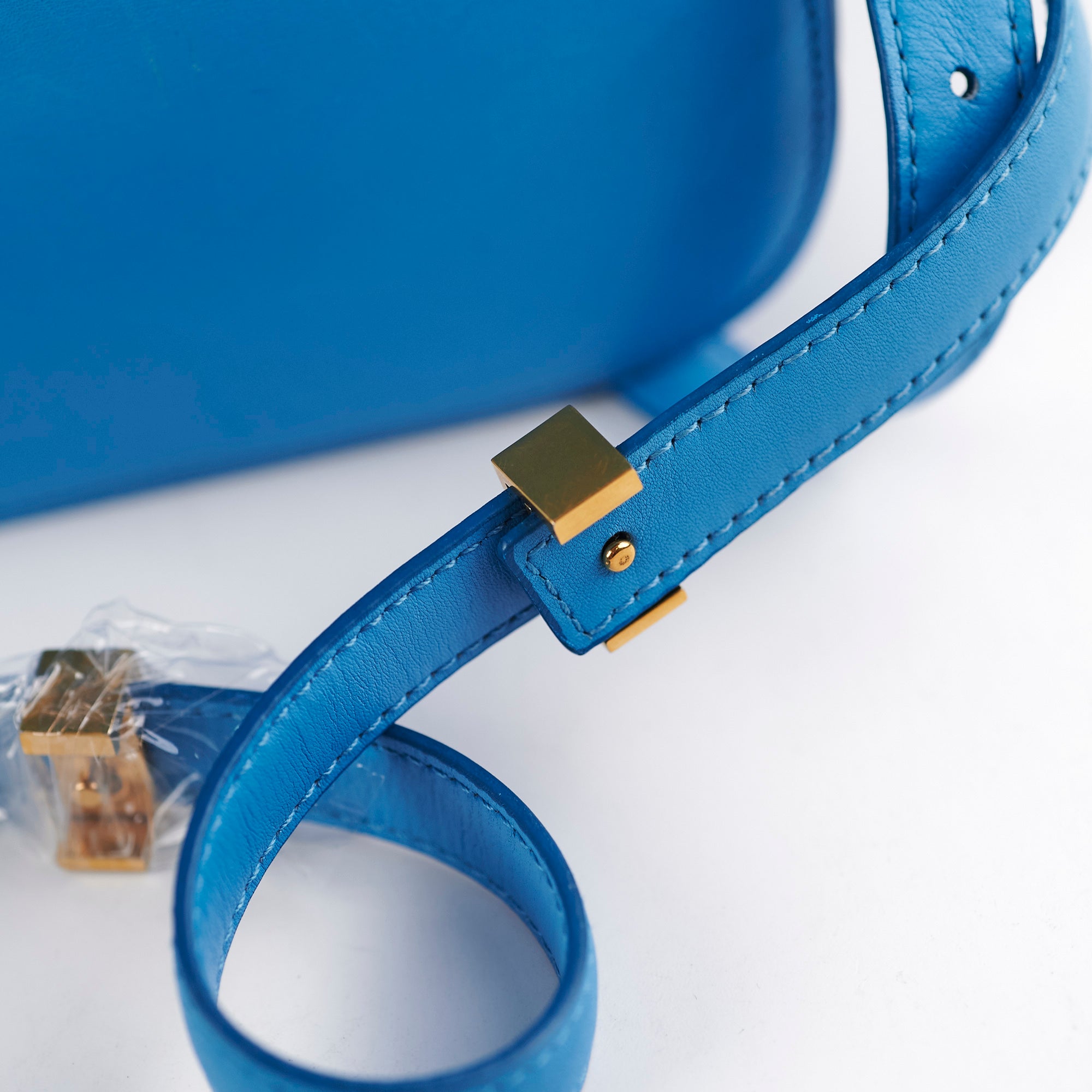 Celine Medium Aqua Blue Box Crossbody Bag - Luxury Leather Shoulder Purse for Women | Perfect for Date Night, Office & Travel Accessories