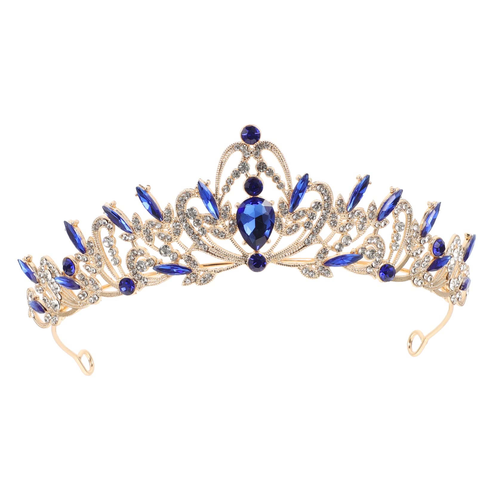 2pcs Crown Wedding Tiara Set - Rhinestone Bridal Headpiece for Bride, Goddess Miss Red Outfit - Perfect for Weddings, Prom, Pageants & Special Occasions
