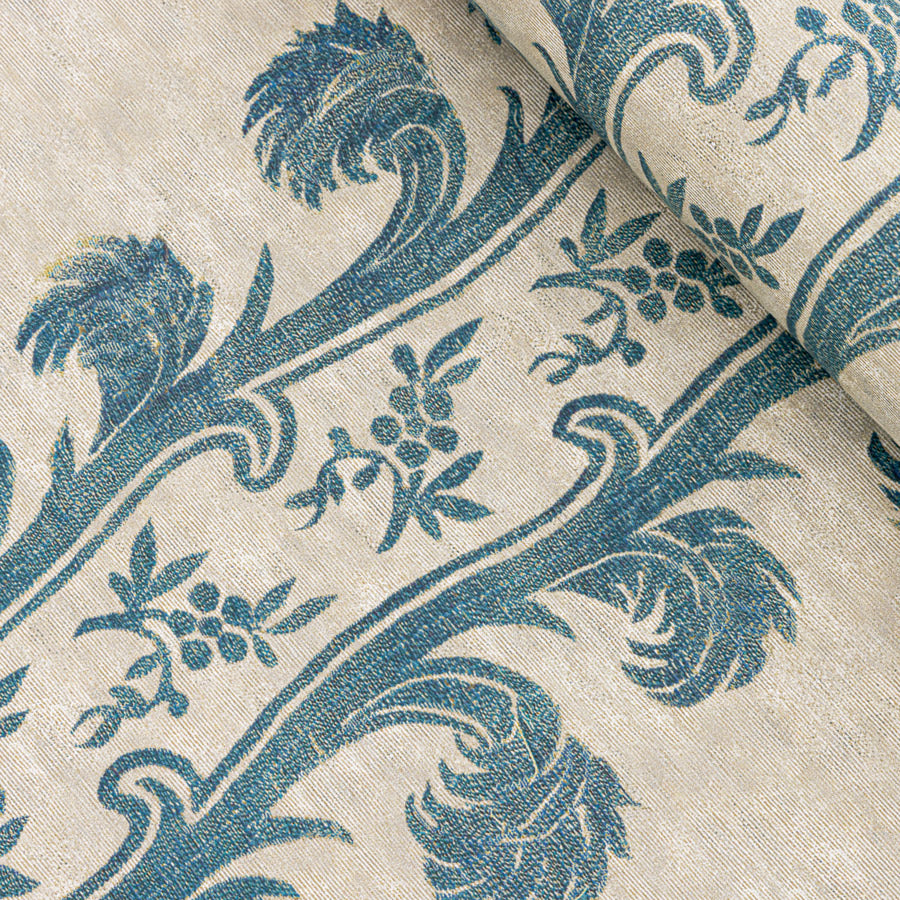 Plume Stripe Wallpaper - Teal Blue Peel and Stick Wallpaper for Bedroom, Living Room & Home Decor | Easy to Apply & Removable