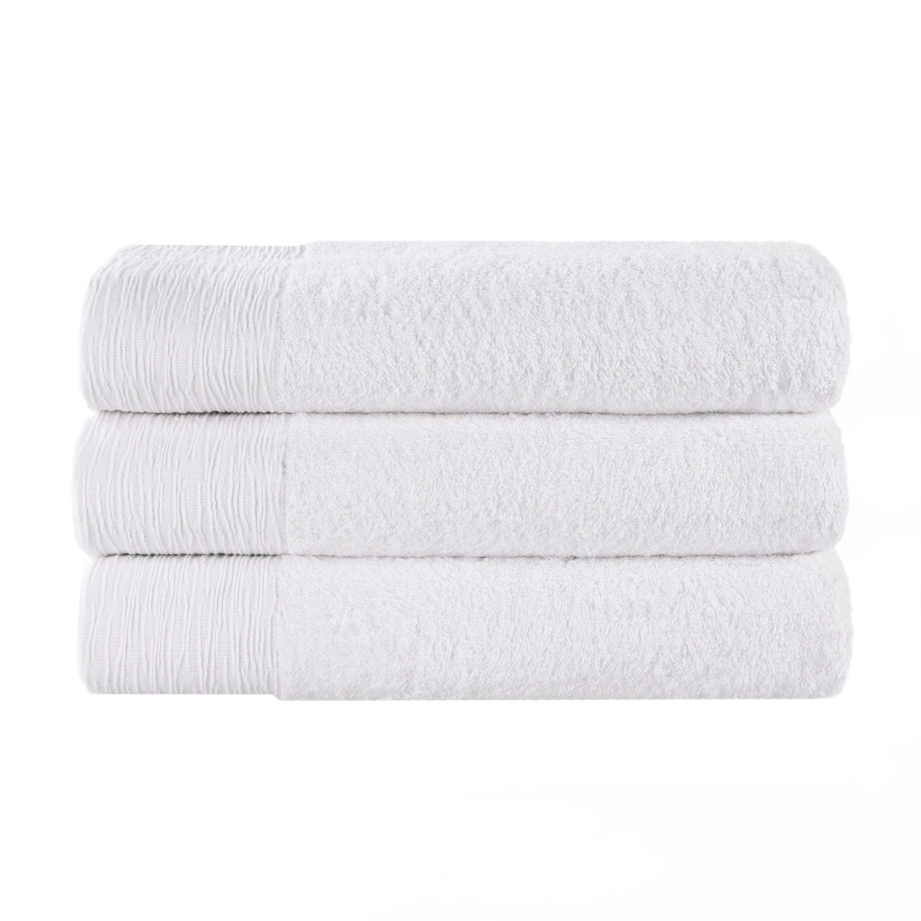Bamboo Rayon Eco-Friendly Soft Bath Towel Set of 3 | Ultra Absorbent & Hypoallergenic | Perfect for Spa, Bathroom & Beach