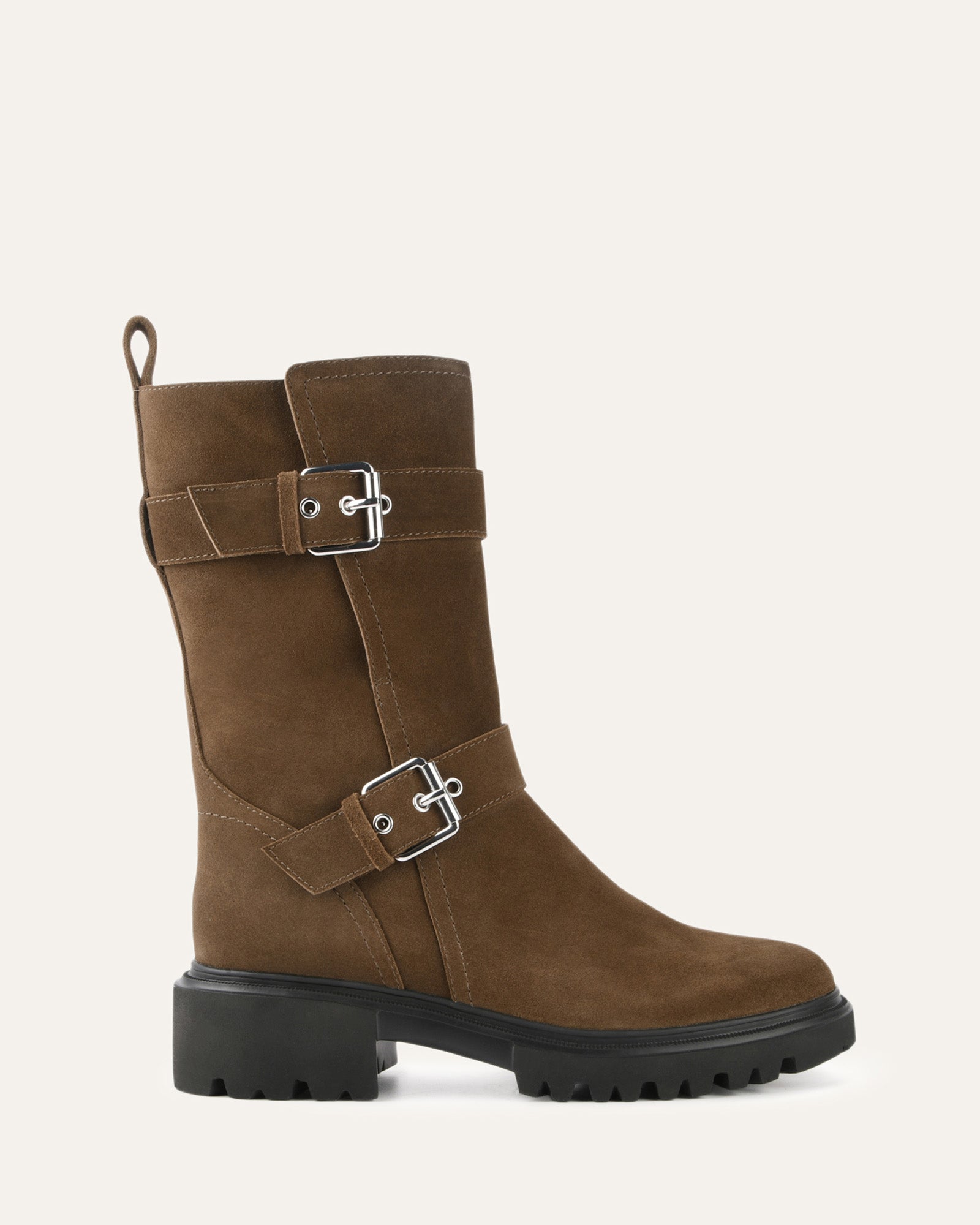 Elliot Flat Ankle Boots for Women - Bark Suede Leather Comfortable Casual Shoes for Fall & Winter | Perfect for Office, Walking & Daily Outfits