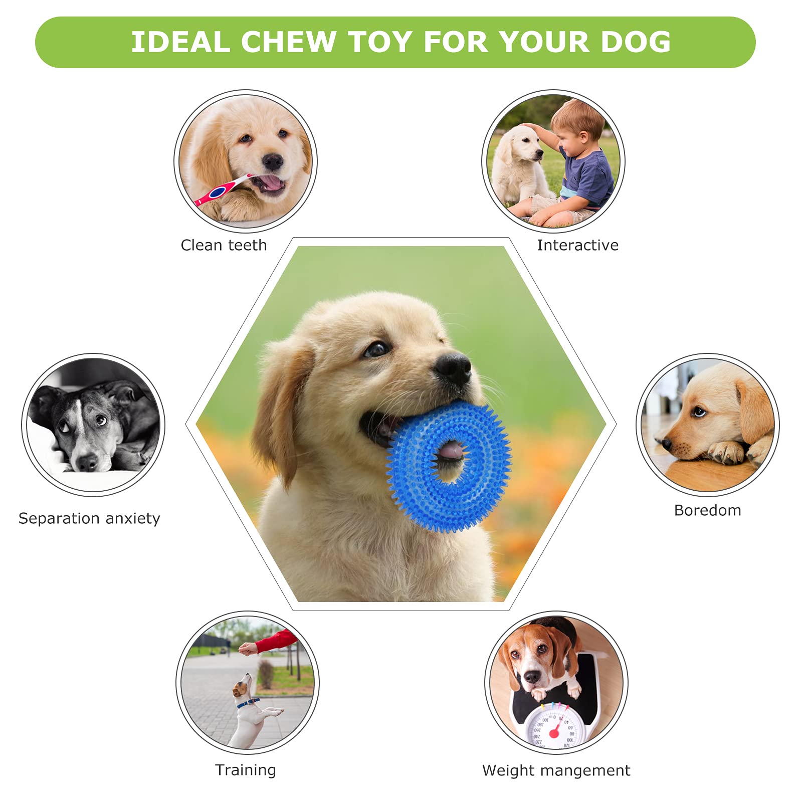 **3-Pack Puppy Teething Toys for Small & Medium Dogs – Soft, Durable Chew Toys for 2-8 Month Old Puppies – Promotes Dental Health & Soothes Teething Pain – Perfect for Cleaning Teeth & Protecting Oral Health – Ideal for Playtime & Training**