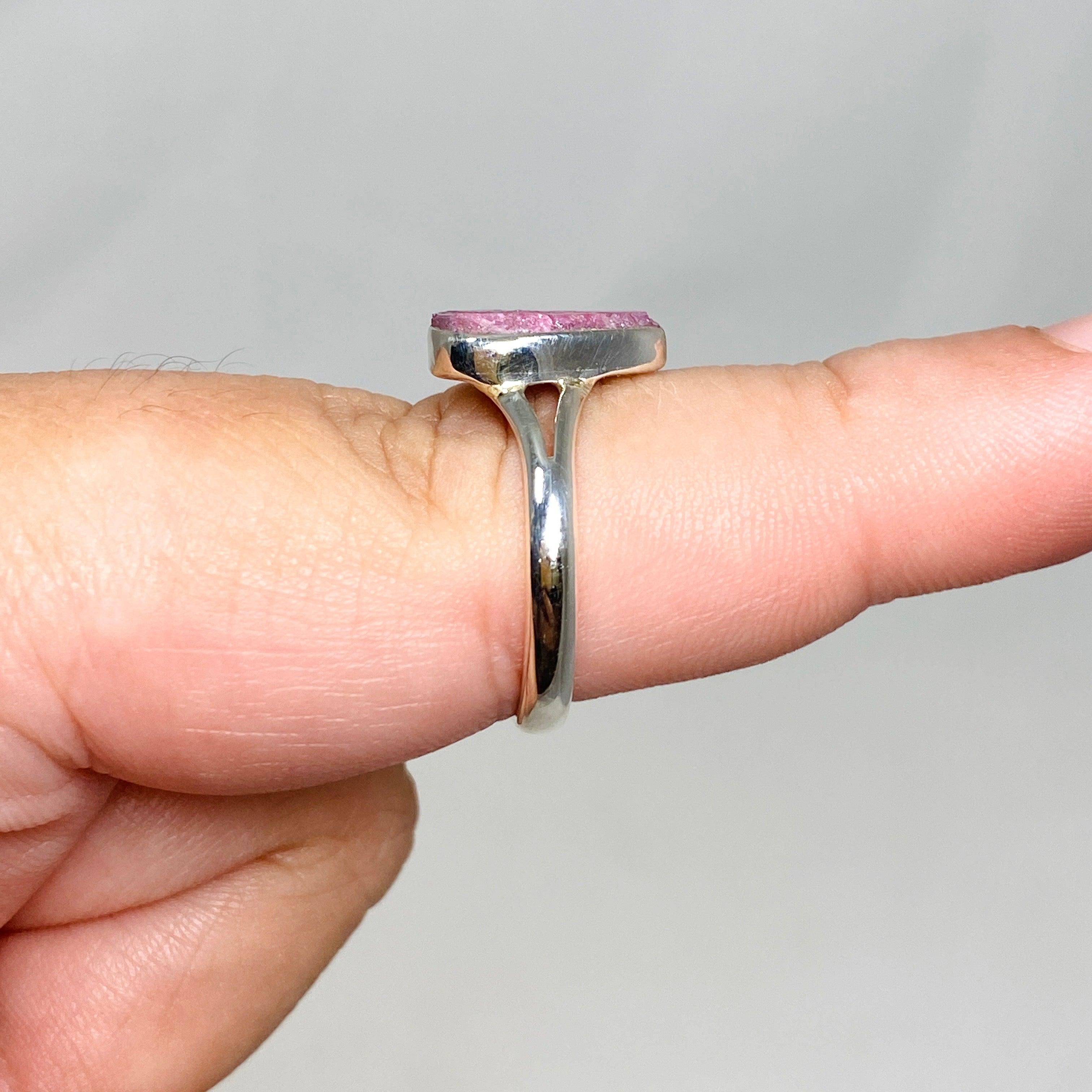 Natural Raw Ruby Teardrop Ring - 925 Sterling Silver Handmade Jewelry R3935 for Women, Gift for Her, Valentine's Day, Anniversary, Birthday, Party Wear, Boho Chic Style