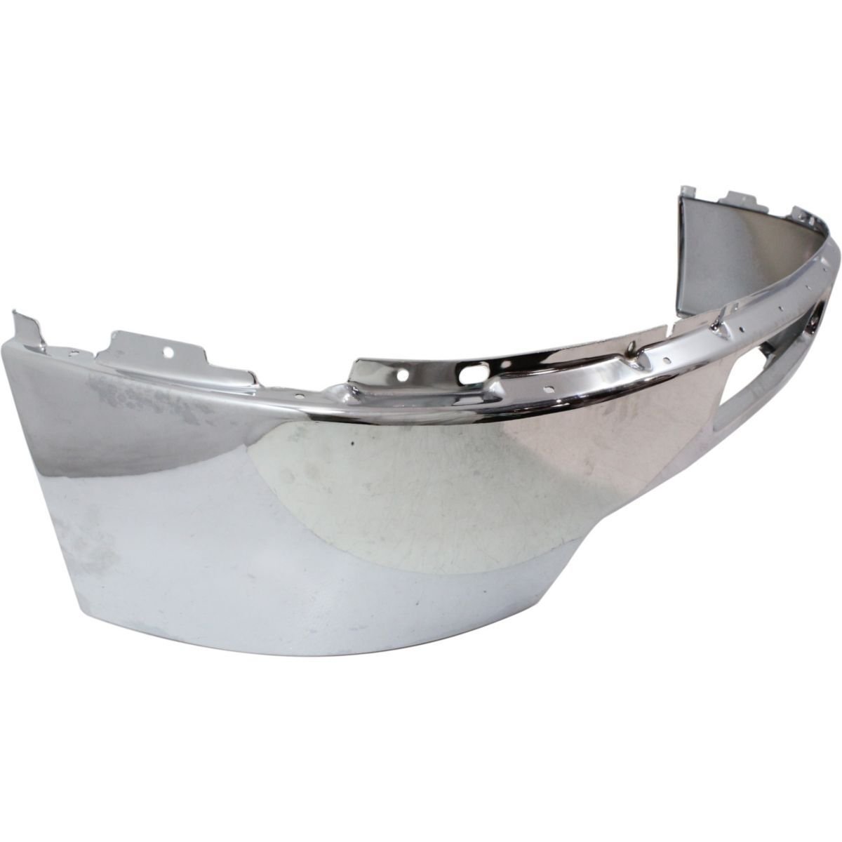 CPP NSF Chrome Steel Front Bumper for 2011-2014 Chevy Silverado 1500 Without Fog Lights | GM1002838 | Durable Replacement for Off-Road & Truck Upgrades