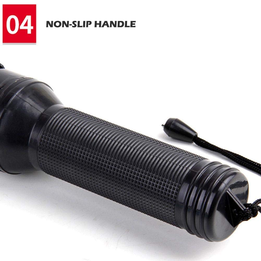 SEIWEI LED Traffic Control Wand - Handheld Safety Flashlight for Parking, Road Guides & Night Visibility | Reflective & Battery-Free | Perfect for Traffic Directors, Security & Emergency Responders