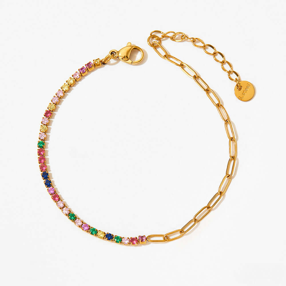 Gold + Color CZ