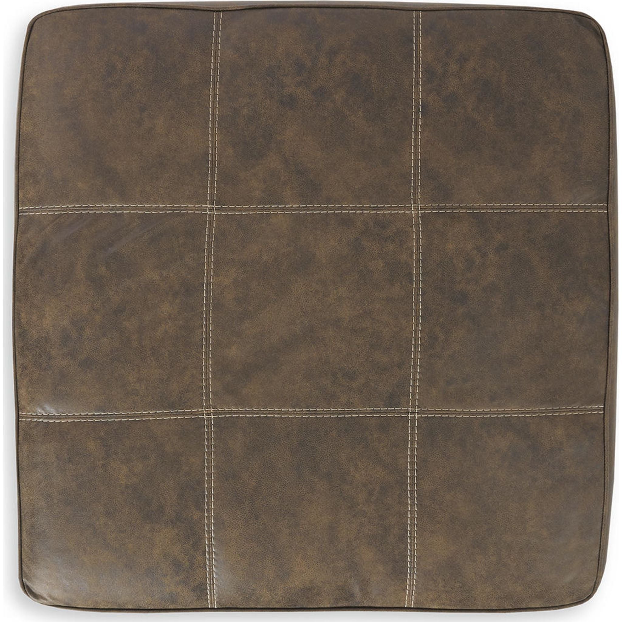 Luxury Abalone Oversized Accent Ottoman in Rich Chocolate Brown - Perfect for Living Room, Bedroom & Home Decor