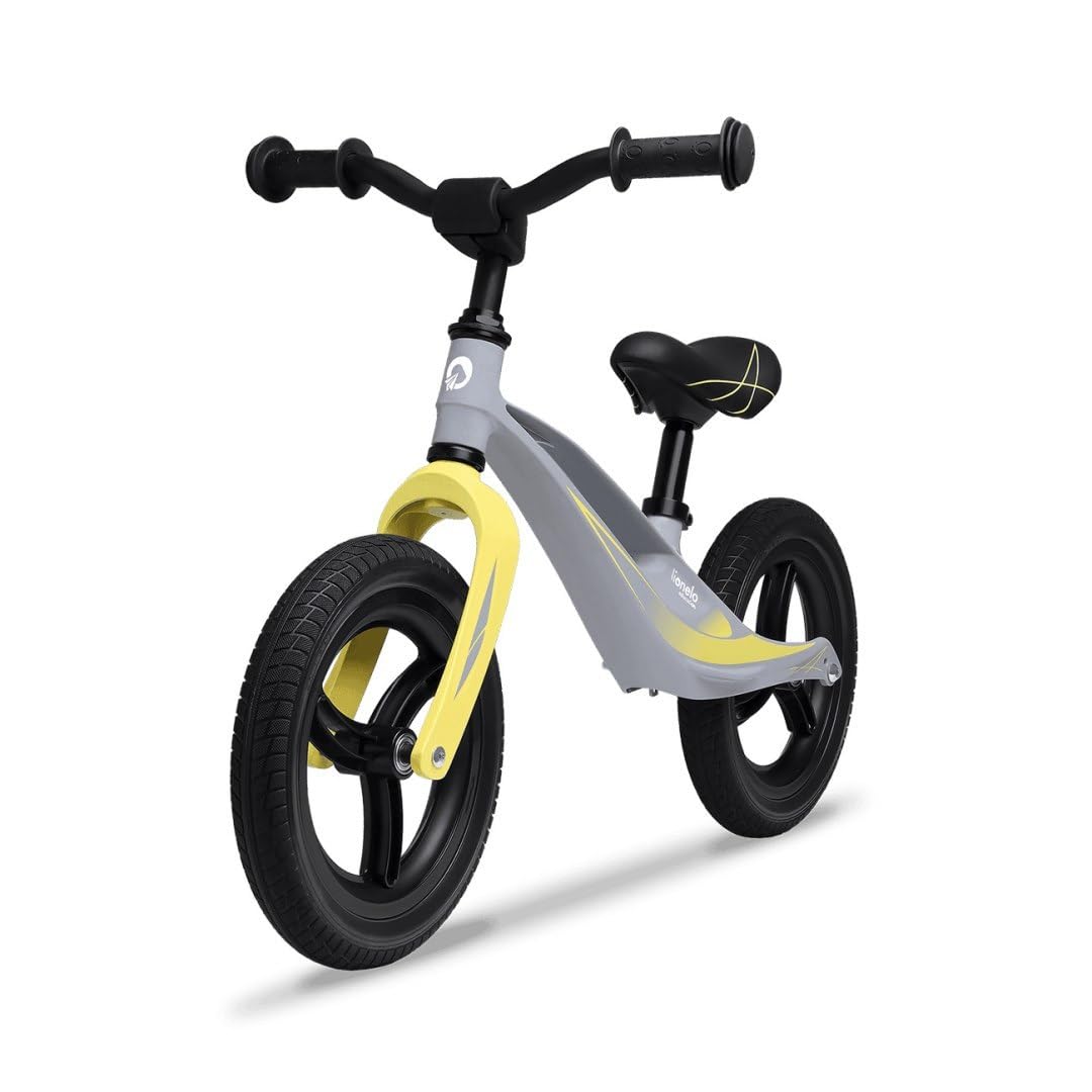 Lionelo Bart 12'' Kids Balance Bike for 2-5 Years Old, 30Kg Weight Limit - Adjustable Seat & Handlebar, Magnesium Frame, Lightweight Design for Toddler Learning to Ride | Perfect for Outdoor Play, Park Rides & Early Cycling Development
