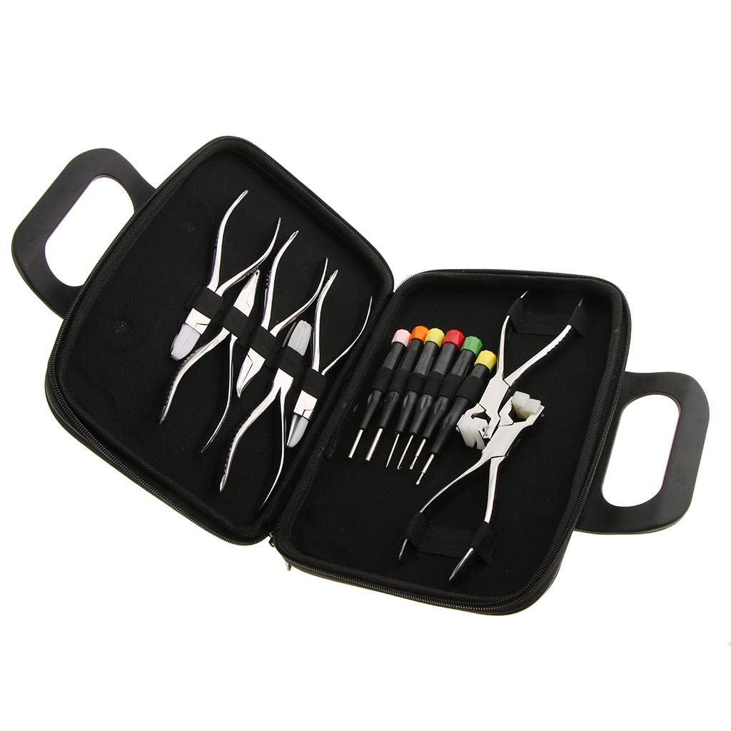 13-Piece Eyeglass Repair Kit with Screwdrivers & Pliers - Fix Broken Glasses, Tighten Loose Screws - Perfect for Home, Office, Travel & Emergency Eyewear Repairs
