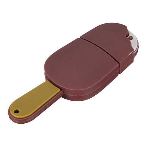 16GB USB 2.0 Chocolate Ice Cream Shaped Flash Drive - Portable Memory Stick for School, Office & Data Storage - Perfect for Students, Professionals & Gift Giving