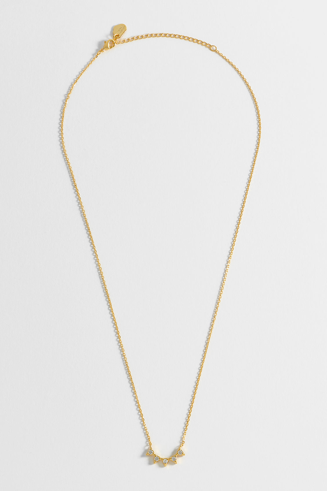 CZ Bunting Necklace - Elegant Cubic Zirconia Pendant for Women | Perfect for Parties, Weddings & Everyday Wear