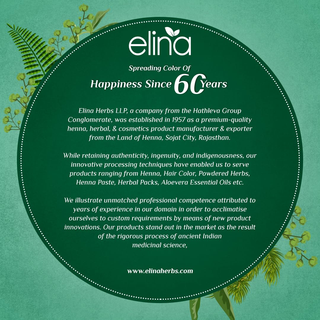 100% Pure Natural Elina Bhringraj Powder (Eclipta Alba) for Hair Growth & Conditioning - 100g | Ayurvedic Herbal Treatment for Thicker, Stronger Hair | Perfect for DIY Hair Masks & Scalp Treatments