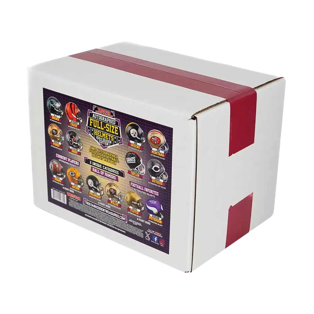 2024 TriStar Hidden Treasures Autographed Full Size Football Helmet - Limited Season Edition Collectors Hobby Box - Perfect for NFL Memorabilia Collectors & Fantasy Football Fans