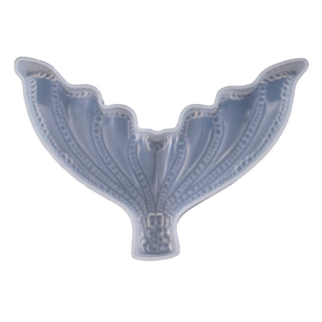 3D Large Fishtail Silicone Mold for DIY Epoxy Resin Casting - Crystal Clear Table Decorations, Handmade Art & Craft Supplies - Perfect for Home Decor, Jewelry Making, and Gift Projects