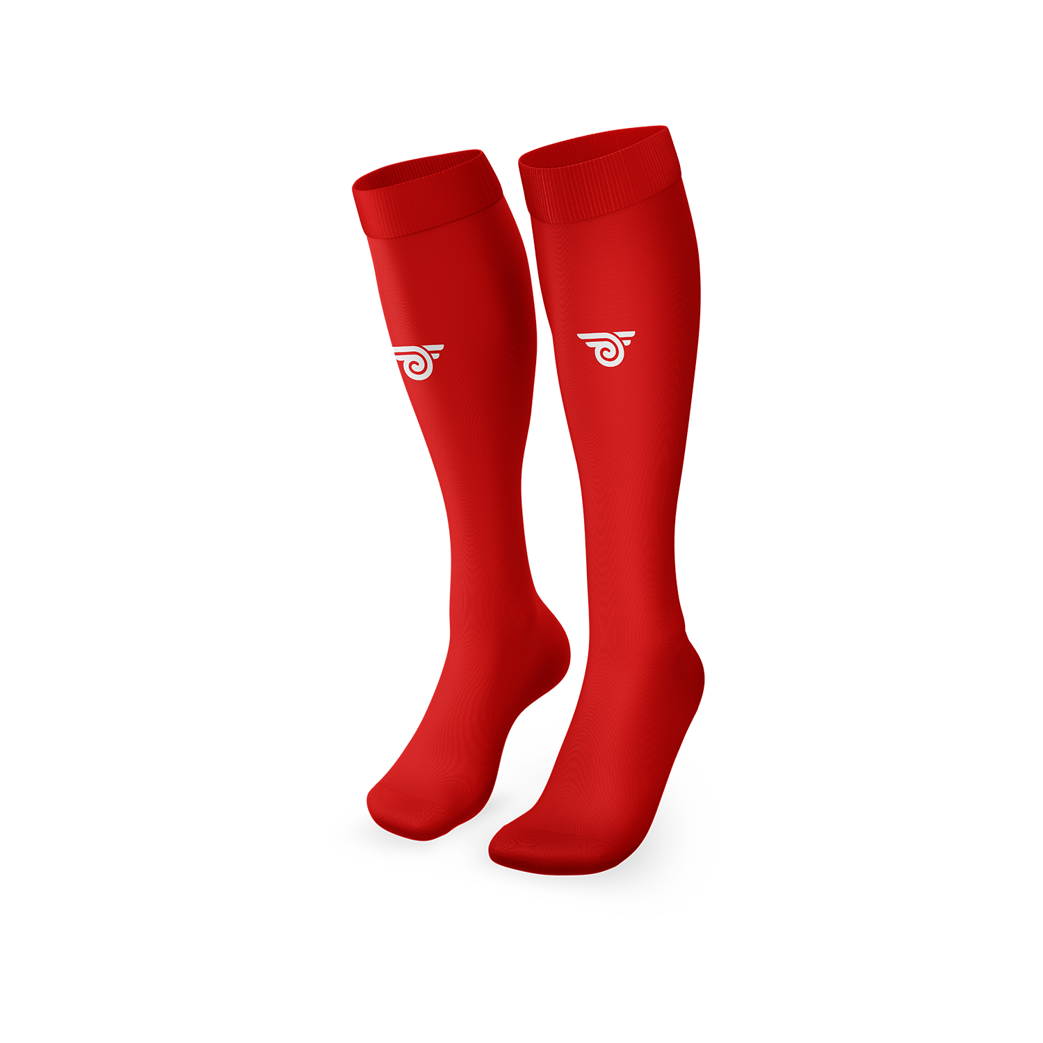 DV7 Academy Red Soccer Socks - High-Performance Football Socks for Training & Matches | Perfect for Youth & Adult Players