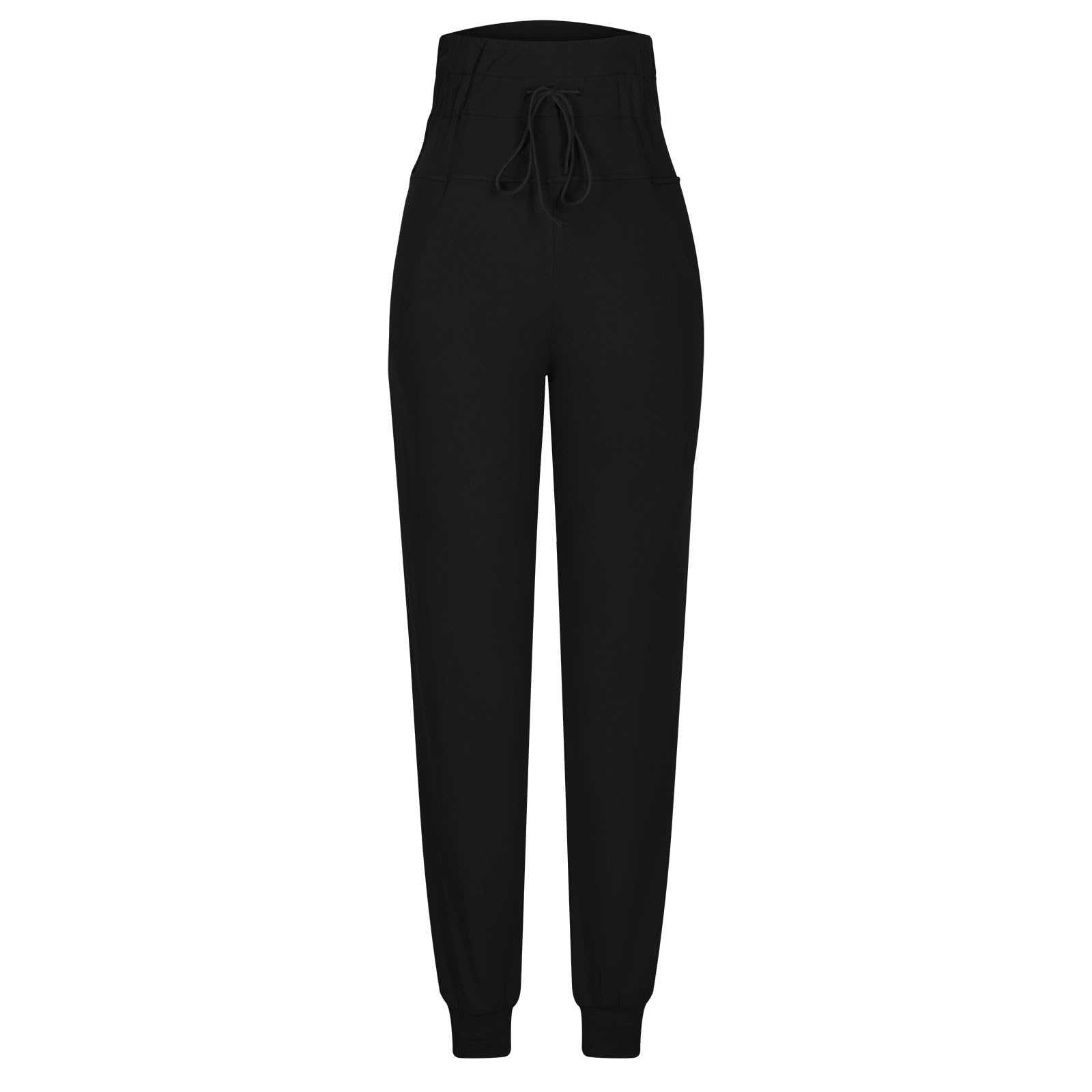 Women's Lightweight Jogger Pants - High Waisted Athletic Leggings with Drawstring, Tapered Lounge Sweatpants for Yoga, Running & Casual Wear