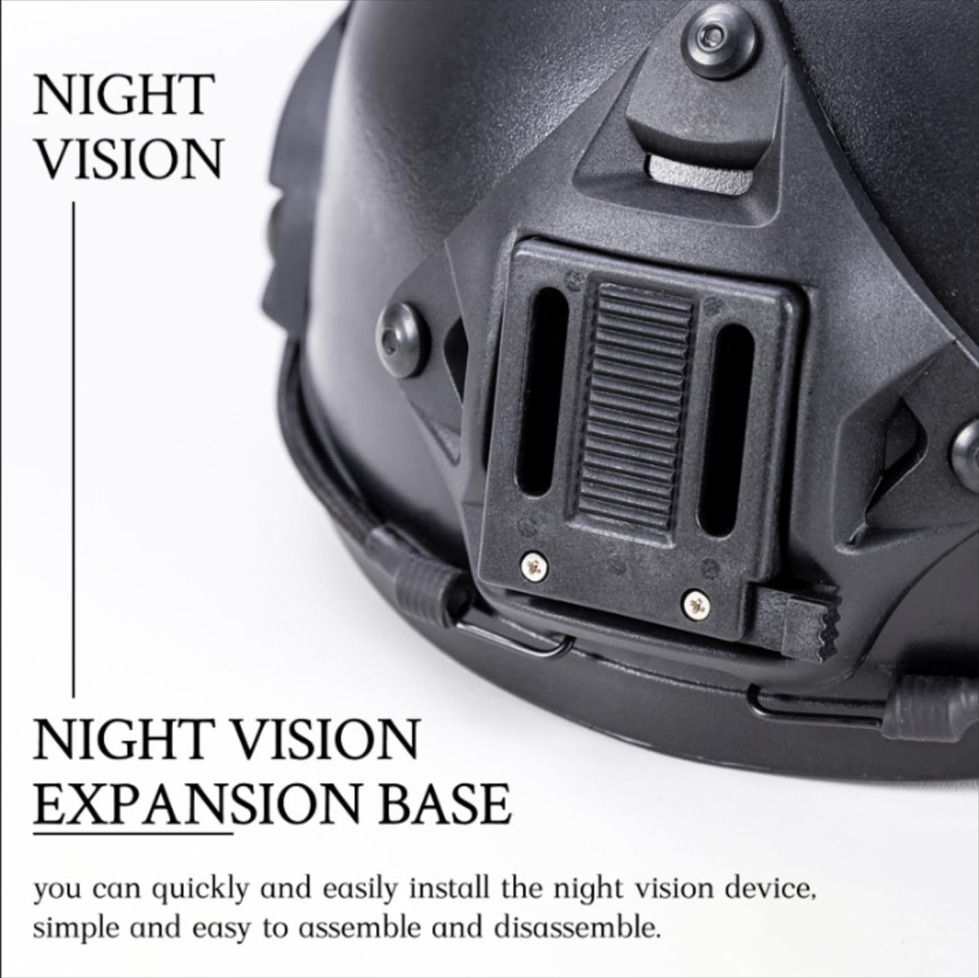 FMA Tactical Helmet NVG Mount Shroud & Sports Camera Bracket Base - Compatible with Dummy NVG, GoPro, Action Cameras - Ideal for Paintball, Airsoft, Military Simulation & Outdoor Adventure Sports