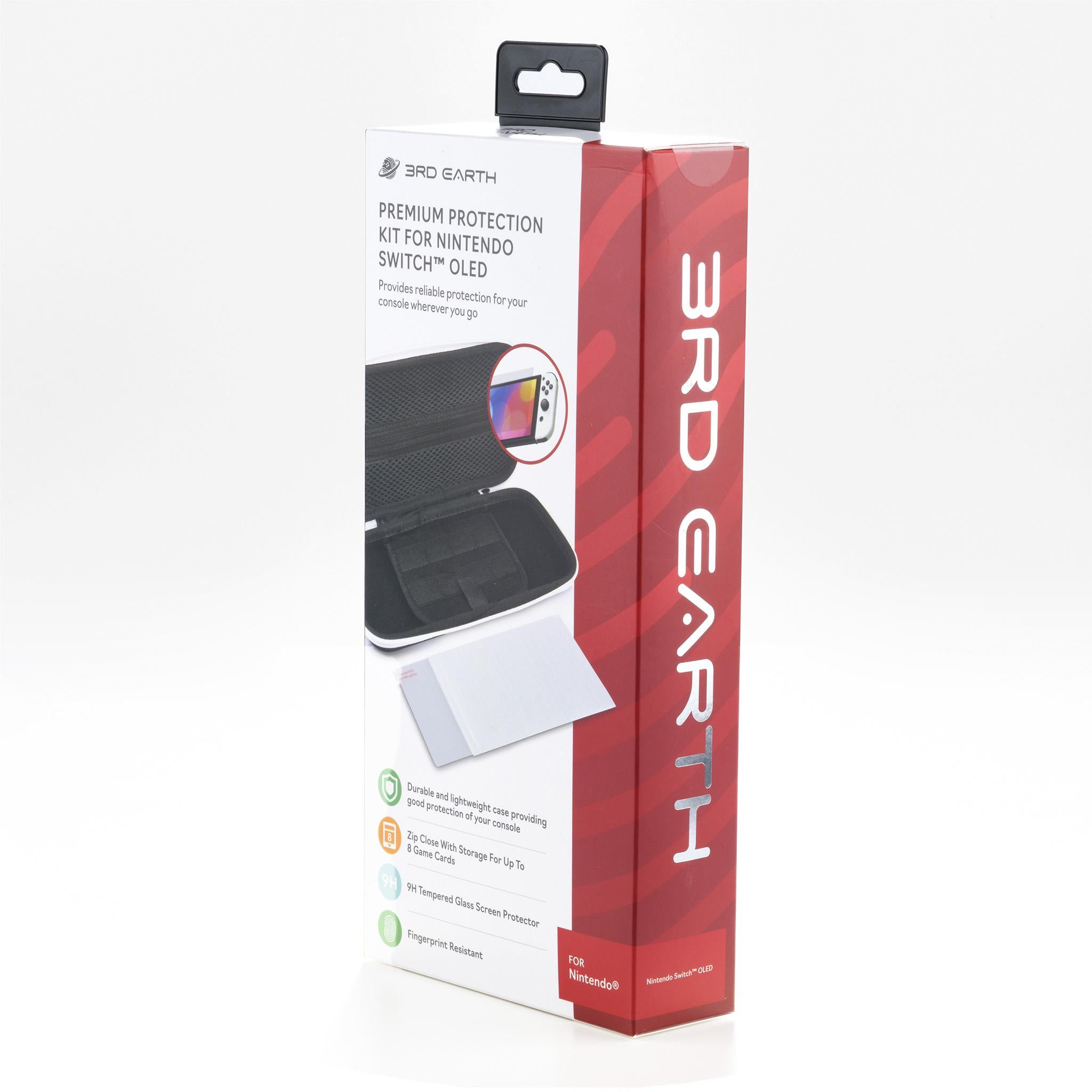 3rd Earth Premium Protection Kit for Nintendo Switch™ OLED - Screen Protector & Full-Body Case - Perfect for Travel, Gaming on the Go & Console Protection