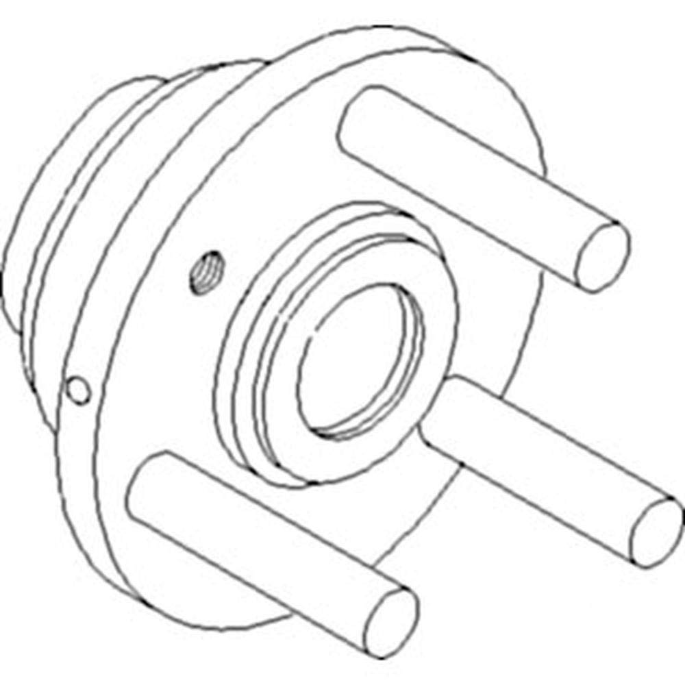 RAParts 185286C91 New Cleaning Fan Sheave Driver Hub Replacement for Case-IH Combine Models - Compatible with 2388, 2588, 7088 Combines - Durable Agricultural Equipment Part for Harvest Season Maintenance
