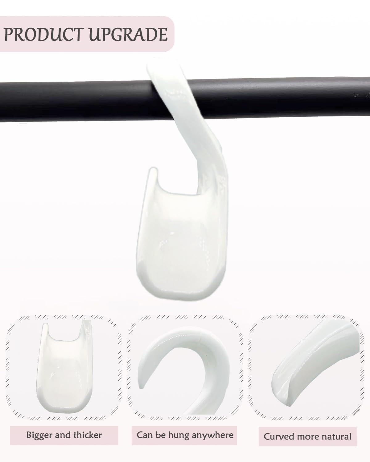 10 Pack White Bag Hanger Hook for Closet - Purse Holder & Organizer for Backpacks, Totes & Handbags | Space-Saving Storage Solution for Bedroom, Office & Dorm
