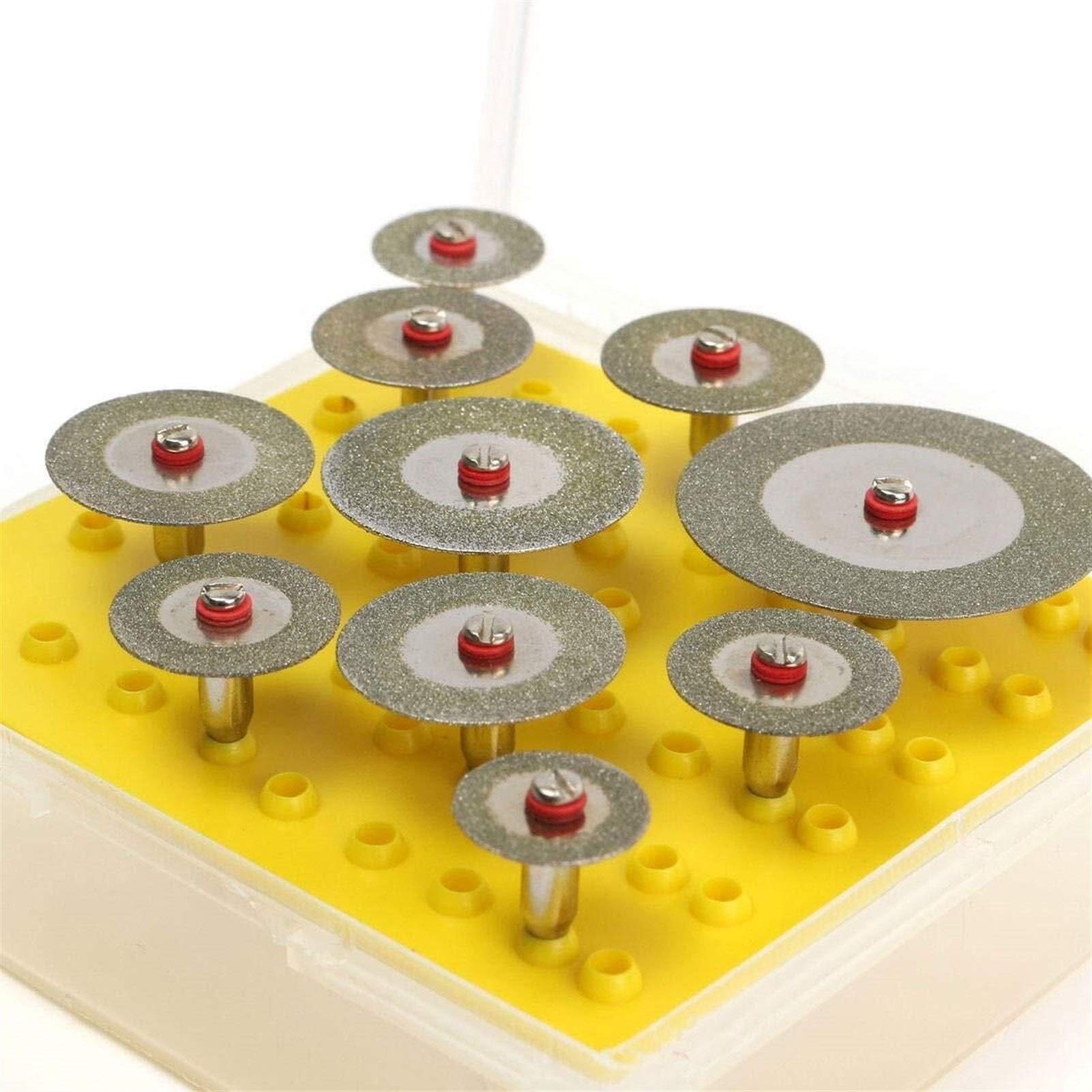 10pcs 16-40mm Diamond Cutting Disc Set for Rotary Tools - High Precision Saw Blades for Metal, Tile & Glass Cutting - Perfect for DIY Projects & Professional Use