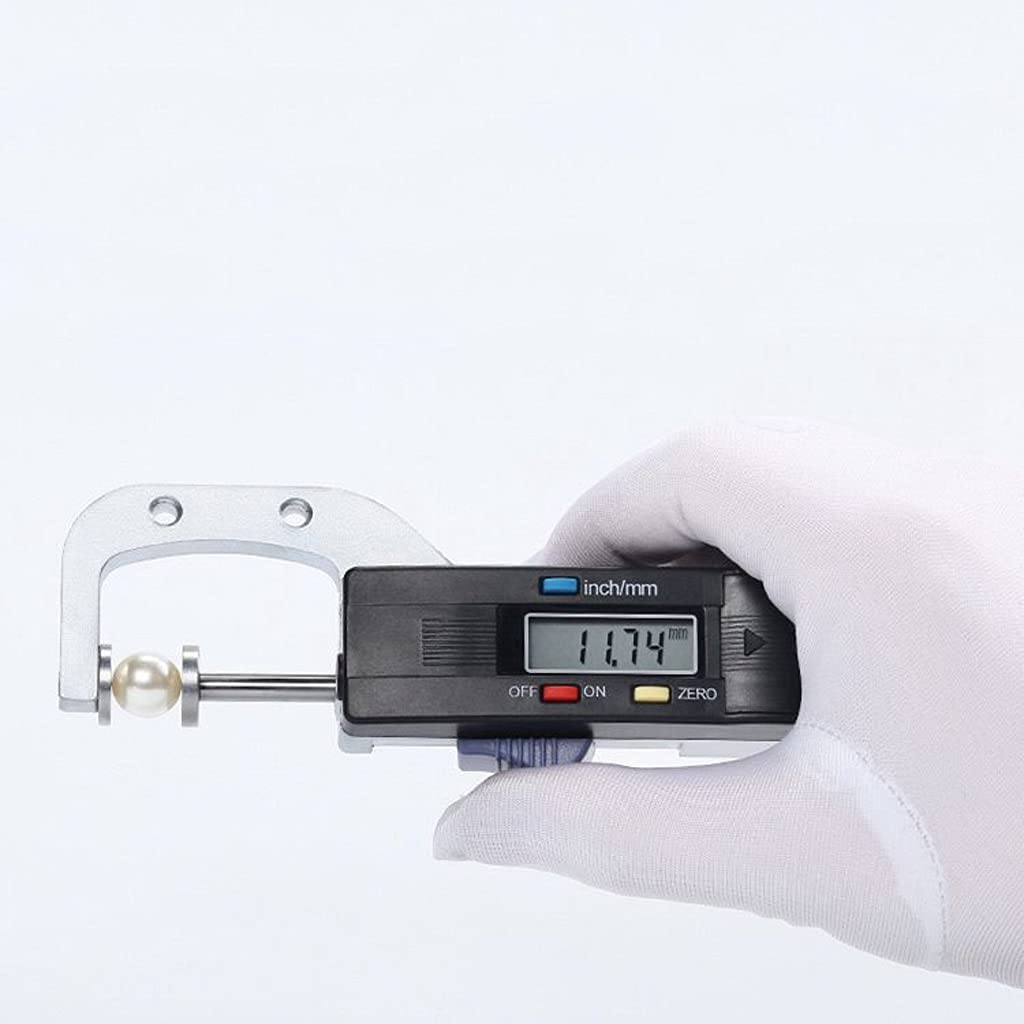 0-25mm Digital Thickness Gauge with 0.01mm Precision - Jewelry & Pearl Measuring Tool for Metal, Round Objects | Perfect for Jewelers, Watchmakers & DIY Crafts