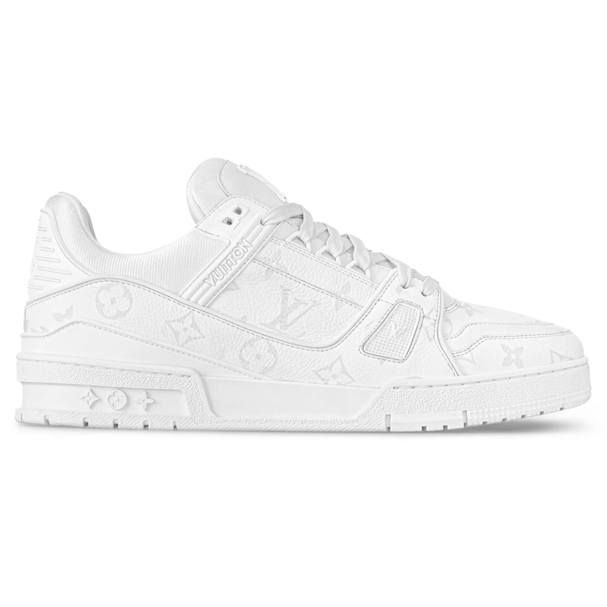 Louis Vuitton LV Trainer White Monogram Sneakers for Men - Luxury Designer Casual Shoes | Perfect for Streetwear, Dating & Everyday Fashion