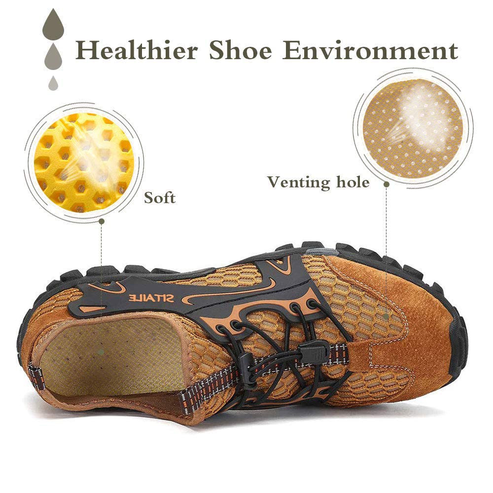**Men's & Women's Quick-Dry Hiking Water Shoes - Barefoot Aqua Swim Shoes for Pool, Beach, Fishing & River Hiking - Lightweight Water Sandals for Outdoor Adventures**